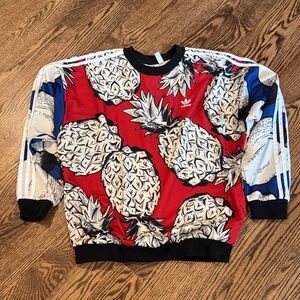 Adidas Red Pineapple Graphic Sweatshirt